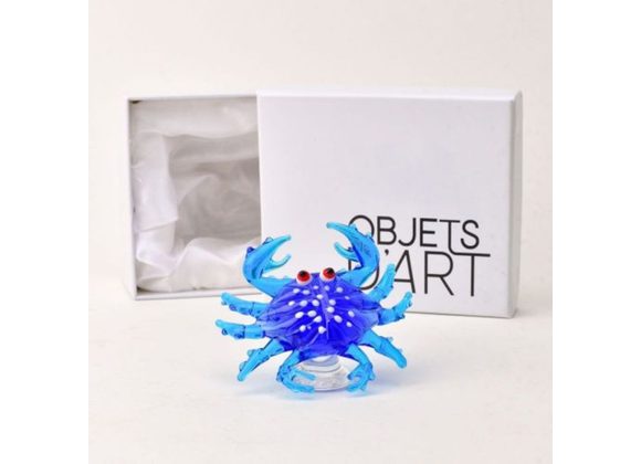 Crab - Objets D'art Miniature Glass Figurine