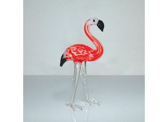 Flamingo - Objets d'Art Miniature Glass Ornament