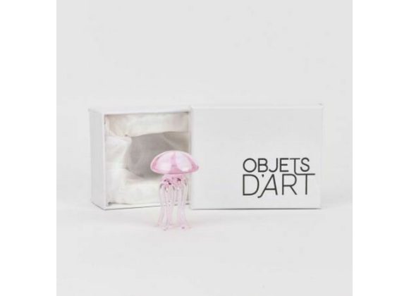 Jelly Fish - Objets D'art Miniature Glass Figurine