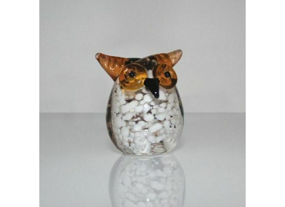 Objets d'Art Miniature Glass Ornament - Owl