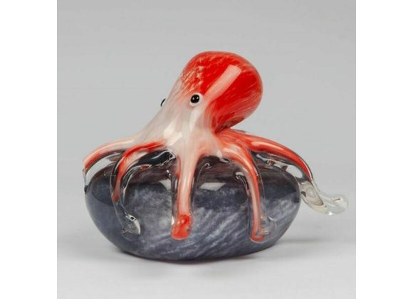 Octopus - Objets d'Art Glass Ornament