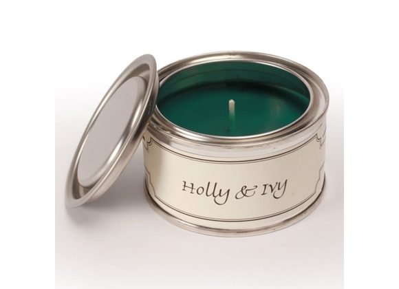 Holly & Ivy Paint Pintail Candle