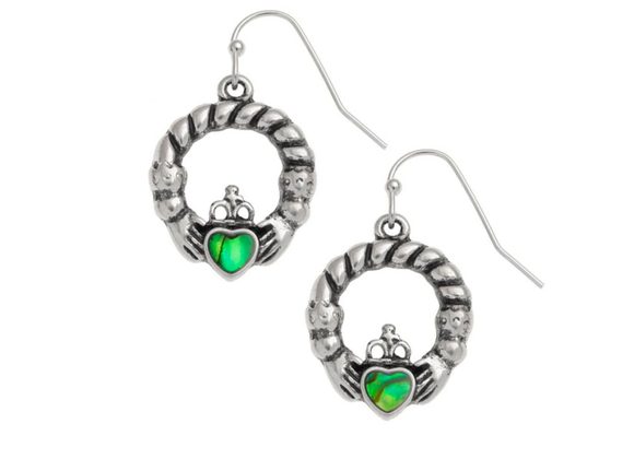 Claddagh design earrings by Tide Jewellery