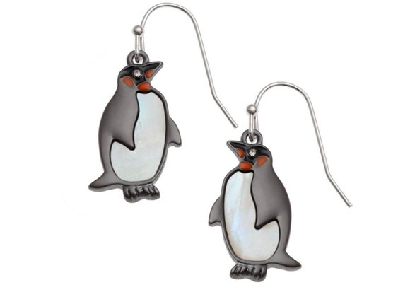 Emperor Penguin Earrings by Tide Jewellery