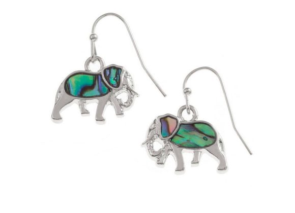 Elephant Paua shell earrings by Tide Jewellery
