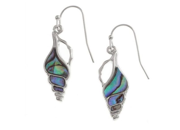 Seashell hook earrings by Tide Jewellery