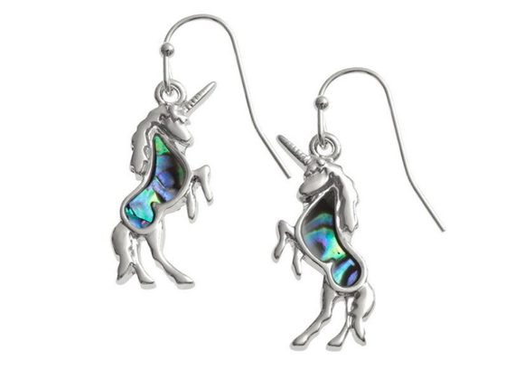 Unicorn Paua shell Earrings by Tide Jewellery