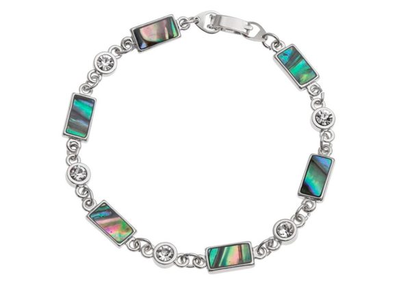 Rectangular Paua Shell Bracelet by Tide Jewellery