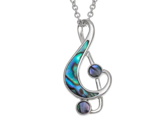 Treble Cleff Music Note Pendant by Tide Jewellery