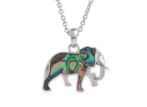 Elephant Paua Shell Necklace by Tide Jewellery
