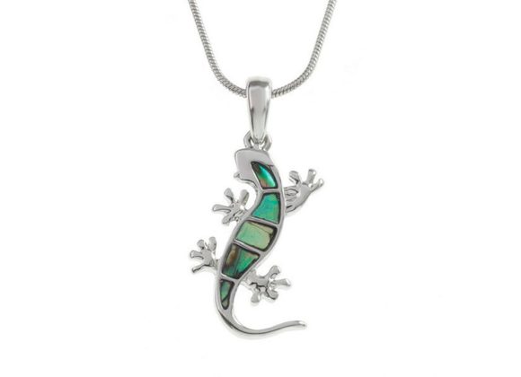 Gecko Paua Shell Necklace by Tide Jewellery