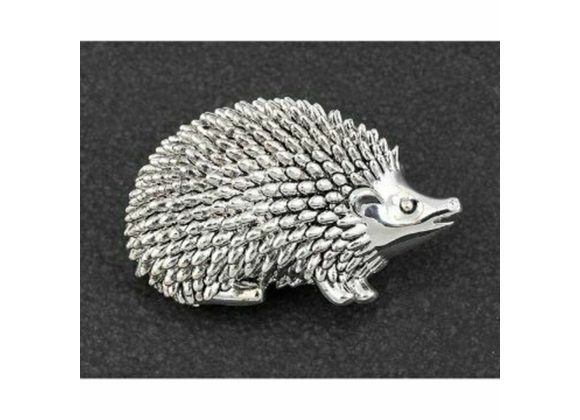 Hedgehog Silver Plated  Brooch by Equilibrium