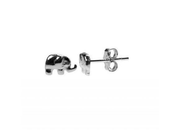 925 Silver small Elephant Stud Earrings