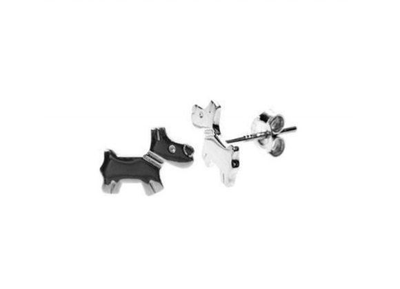 925 Silver Dog stud Earrings