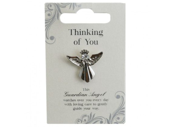 Thinking Of You Guardian Angel Pin