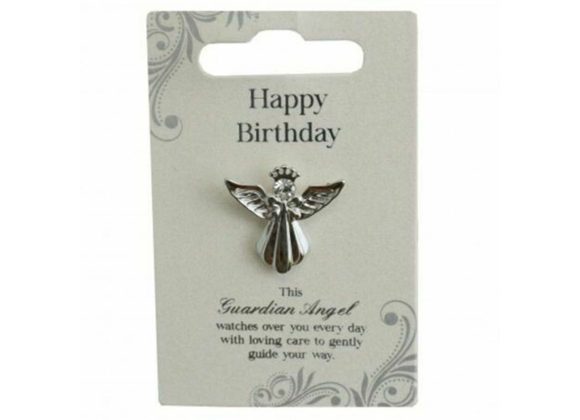 Happy Birthday Guardian Angel Pin