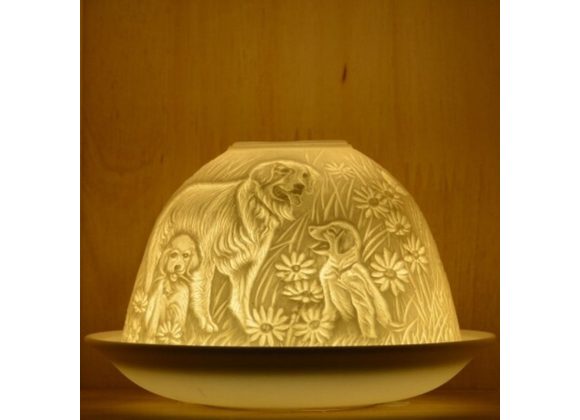 Puppies Nordic Lights Candle Shade