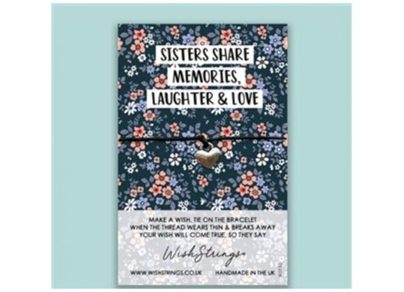 Sisters Share Memories, Laughter & Love - Wishstrings Bracelet
