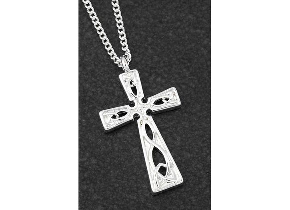 Celtic Cross Silver Plated Necklace by Equilibrium