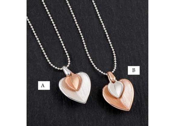 Heart Two tone plated Necklace by Equilibrium