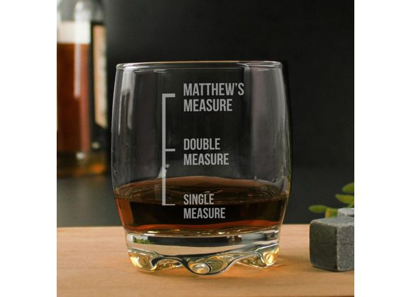 engraved-measures whisky glass