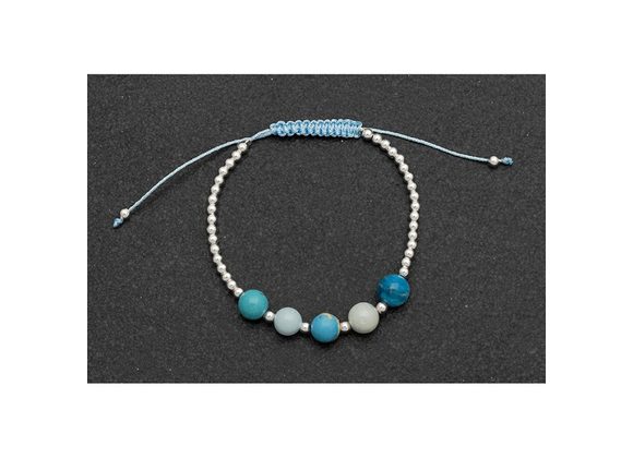 Compassion - Gem Stone Woven Bracelet 
