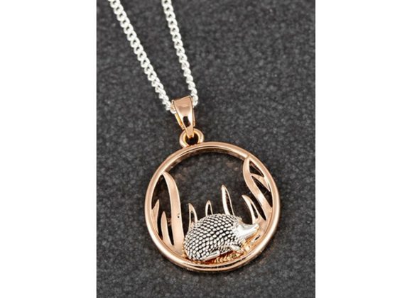 Hedgehog Round Two Tone Necklace by Equilbrium