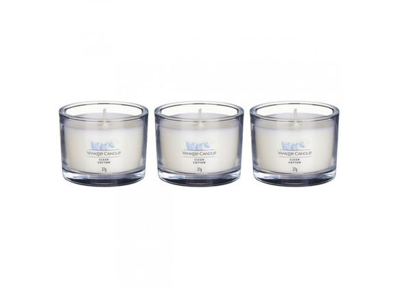 Clean Cotton - 3 Pack Votive Yankee Candle