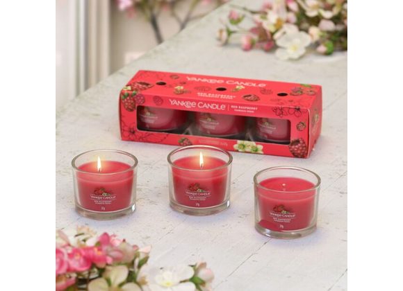 Red Raspberry - 3 Pack Votive Yankee Candle