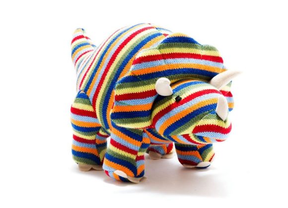 Triceratops Dinosaur Rainbow Stripes by Best Years