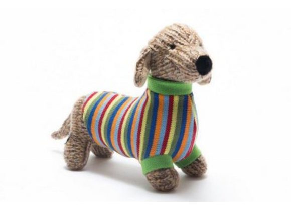 Sausage Dog Knitted Soft Toy