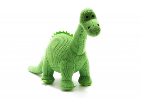 Diplodocus Knitted Dinosaur Soft Toy Green