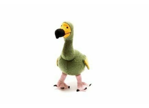 Green Dodo Knitted Rattle