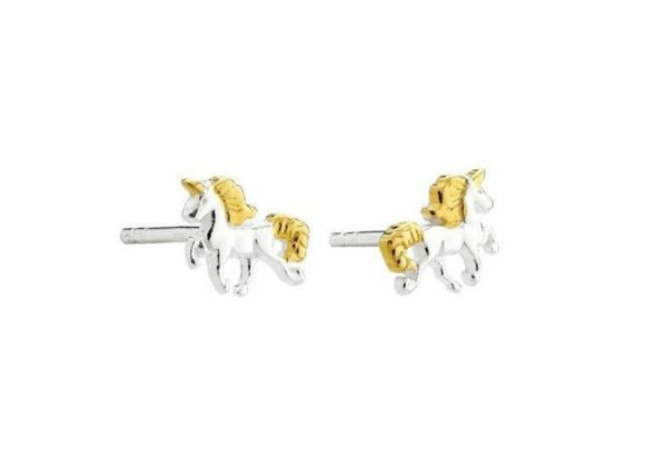925 Silver Unicorn Stud Earrings