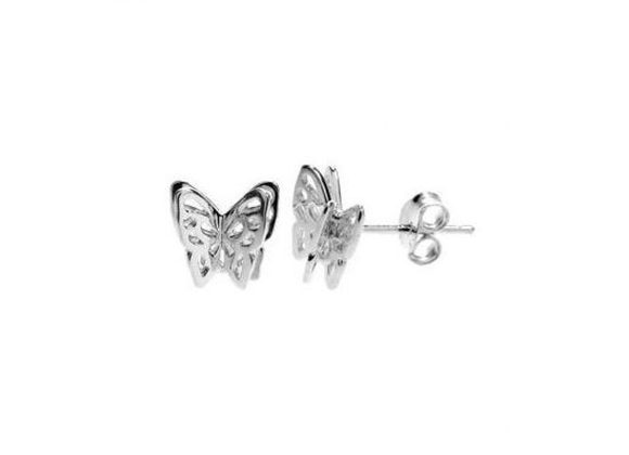 925 Silver Butterfly Stud Earrings