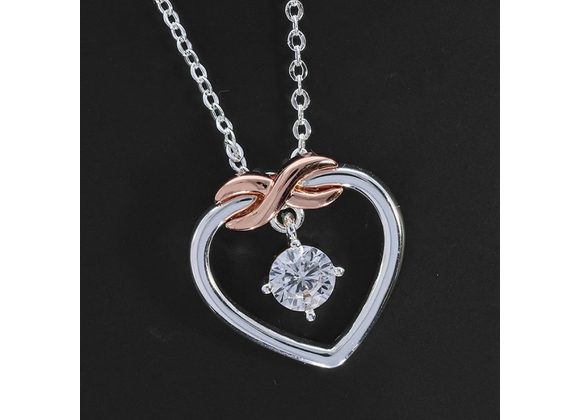 Eternal Heart Two Tone Necklace by Equilibrium
