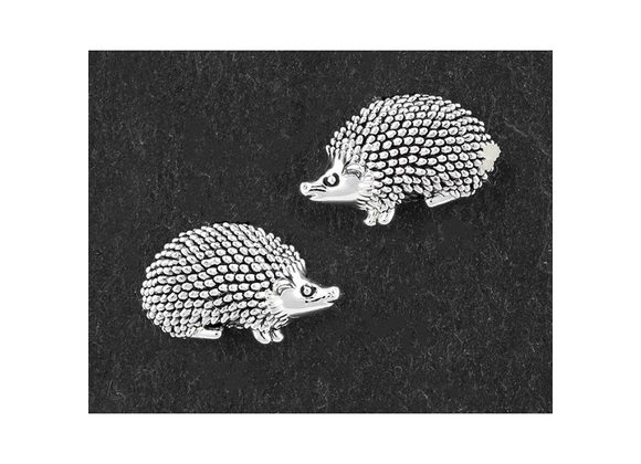 Hedgehog Silver Plated Stud Earrings by Equilibrium