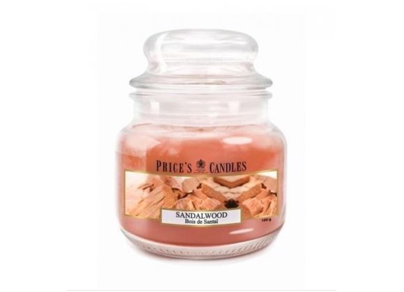 Sandalwood fragrance Prices scented candle. 