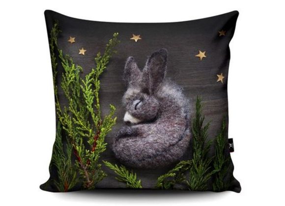 Donkey vegan suede Cushion Cover by Wraptious