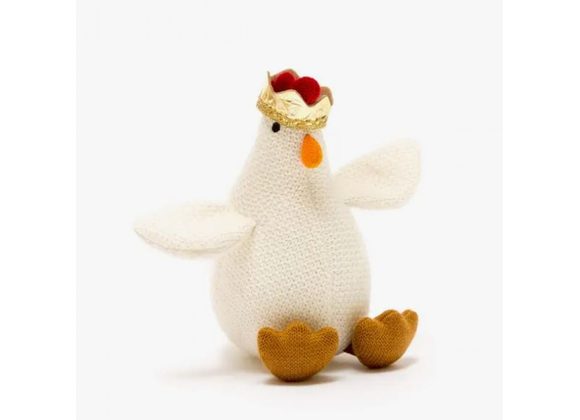 Coronation Chicken Knitted Plush Toy by Best Years