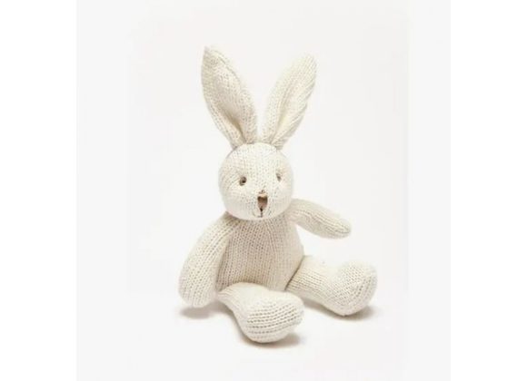 White Bunny Baby Rattle by Best Years