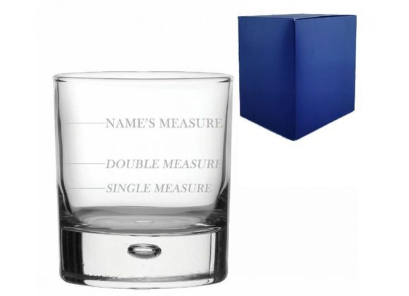 Personalised Engraved Name’s Measurement Whisky Glass