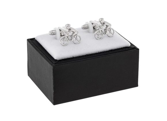 Cyclist Cufflinks by Equilibrium