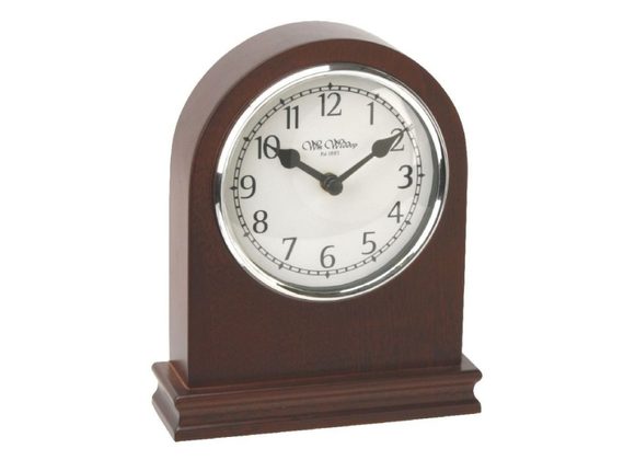 Arched Walnut Mantel Clock by William Widdop