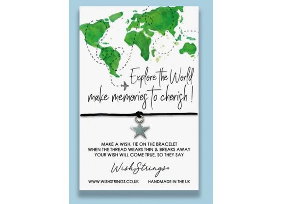 EXPLORE THE WORLD MAP - WishStrings Bracelet