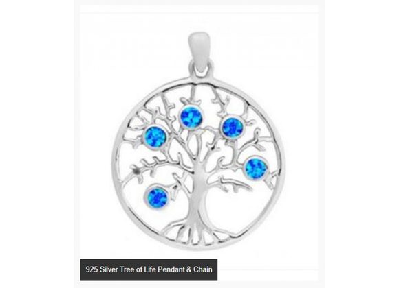 925 Silver Tree of Life Pendant & Chain