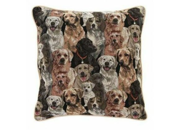Labrador Tapestry Cushion Cover by Signare