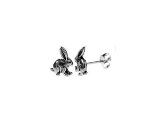 925 Silver small Rabbit Stud Earrings