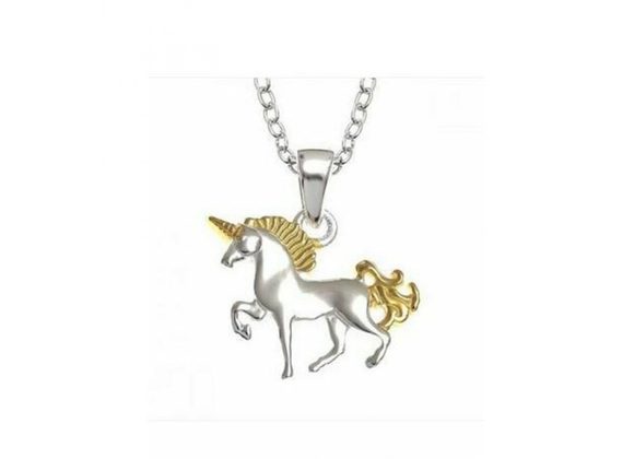 925 Silver Unicorn Pendant & Chain