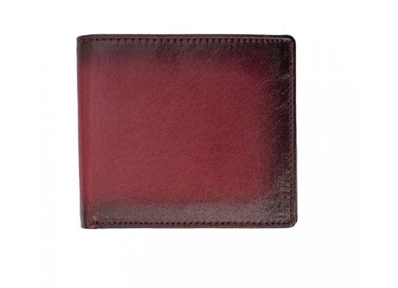 Slim Burgandy Leather Wallet by Primehide
